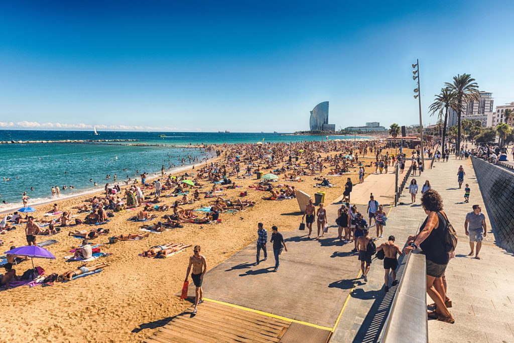 stranden Barcelona